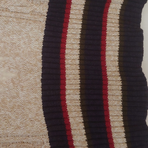 Vintage Casual Corner  Quarter Zip Snowflake Sweater. Size L - Picture 4 of 10